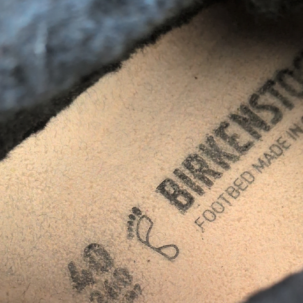 BIRKENSTOCK I Bakki Black Suede Genuine Shearling Ankle Chukka Boots, 40 - Picture 8 of 16